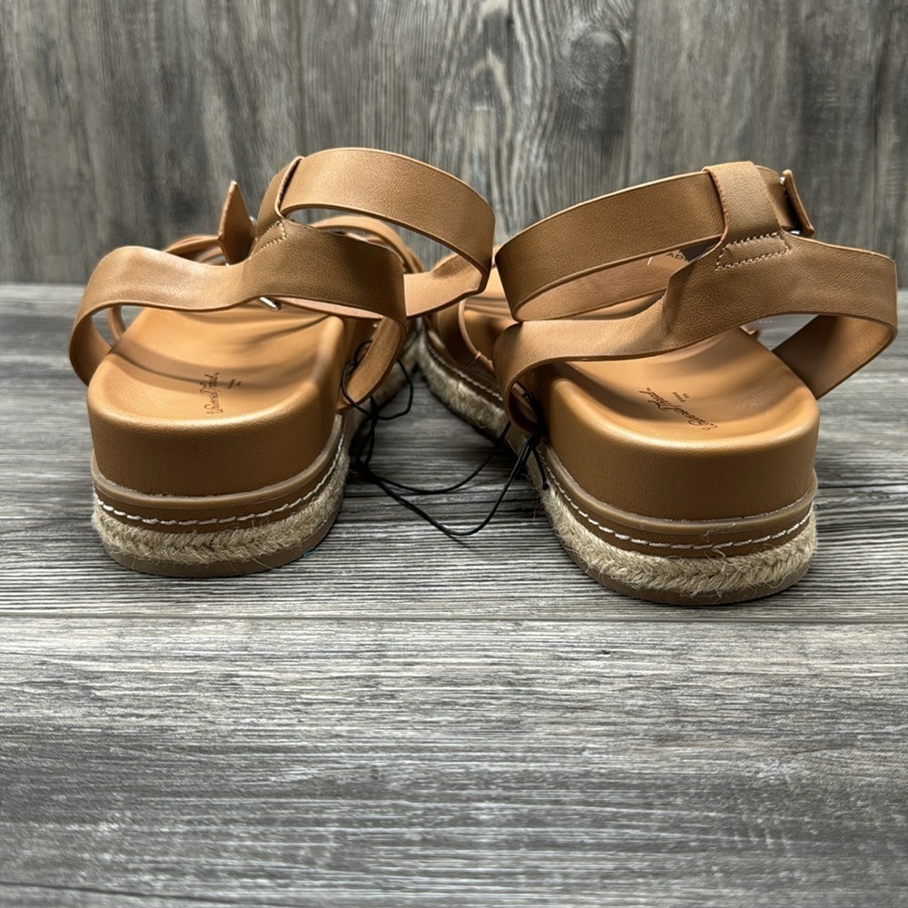 Women's Tanna Platform Sandals - Universal Thread Cognac - Picture 8 of 9